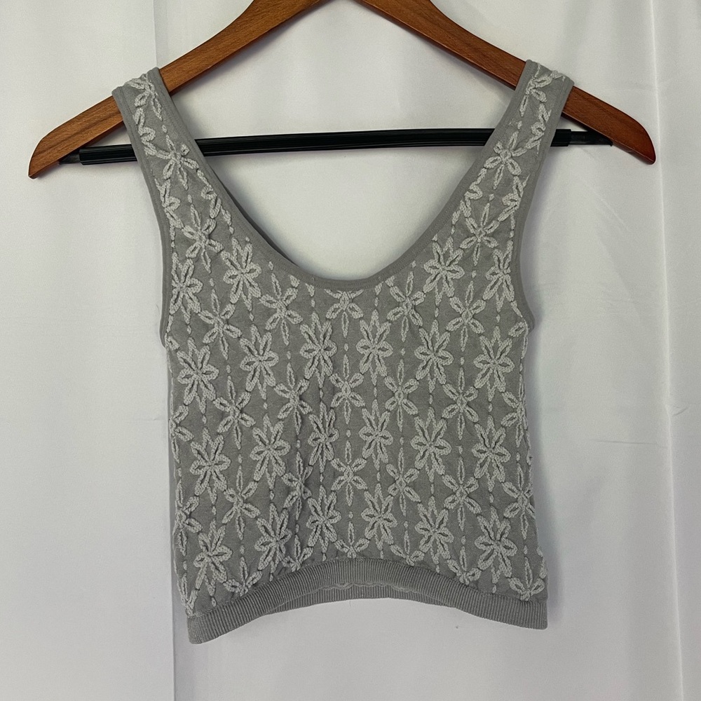 Stretchy Flower Tank Top
